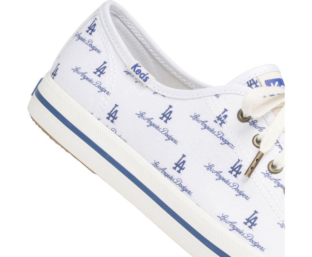 Keds Sneaker Damen Weiß/Blau - Kickstart Mlb® - TJF-783950